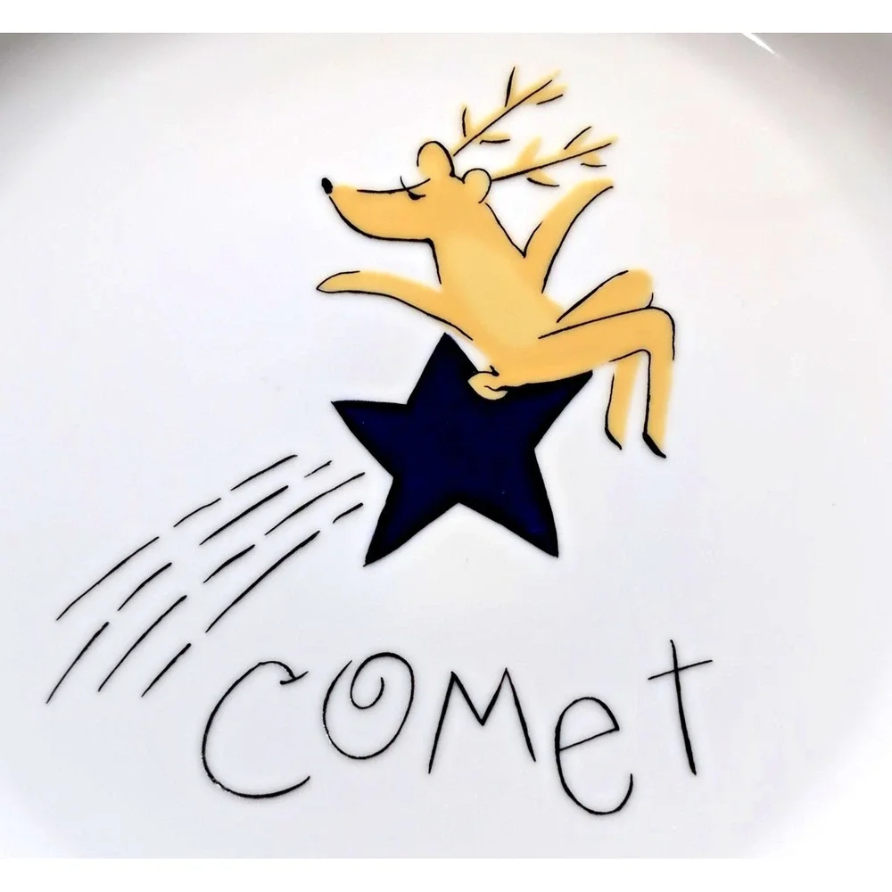 Pottery Barn COMET‎ Reindeer Dinner Plate 11